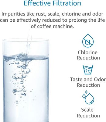 NO App-gecontroleerde koffiewaterfilter vervanging voor De'L/onghi 2 maanden Filterduur